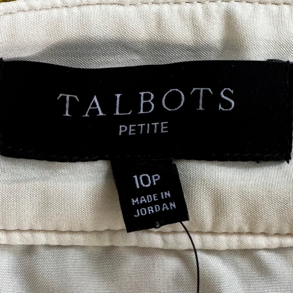 Talbots Wool Blend Houndstooth Button-Front Skirt 10P Casual Academia Office NWT - Picture 6 of 11